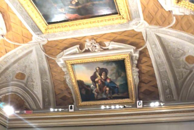 תקרות המיתולוגיה היוונית בגלריה בורגזה - אלים, גיבורים ועלילות