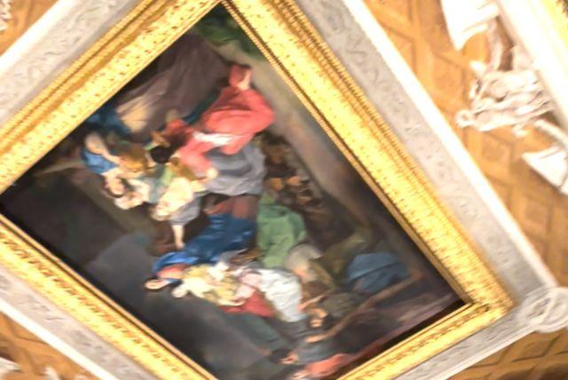 תקרות המיתולוגיה היוונית בגלריה בורגזה - אלים, גיבורים ועלילות