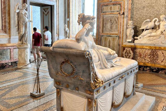 יצירות של קנובה (Antonio Canova) בוילה בורגזה