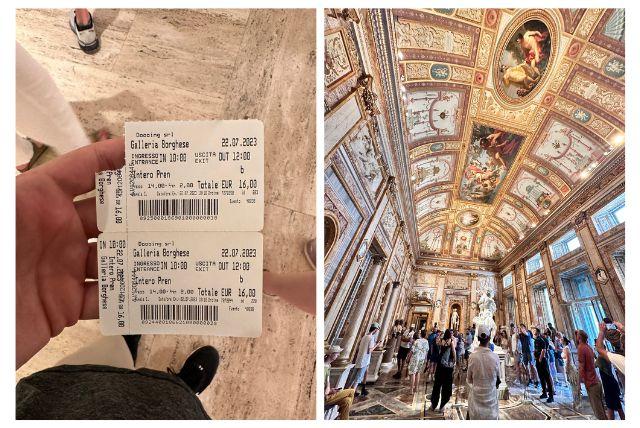 איך מגבלת 360 המבקרים בו זמנית בגלריה בורגזה משפיעה על זמינות הכרטיסים?